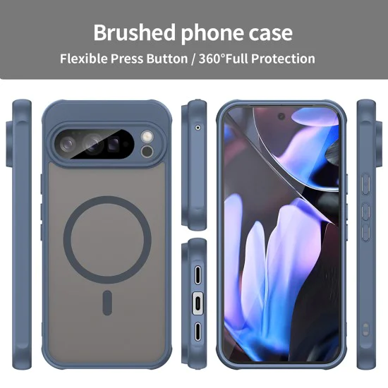 Калъф за Google Pixel 10 Pro XL - Techsuit - HaloFrost II MagSafe - Син