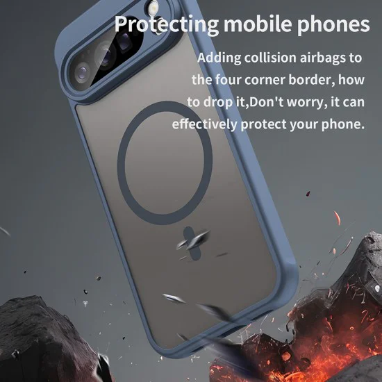 Калъф за Google Pixel 10 Pro XL - Techsuit - HaloFrost II MagSafe - Син