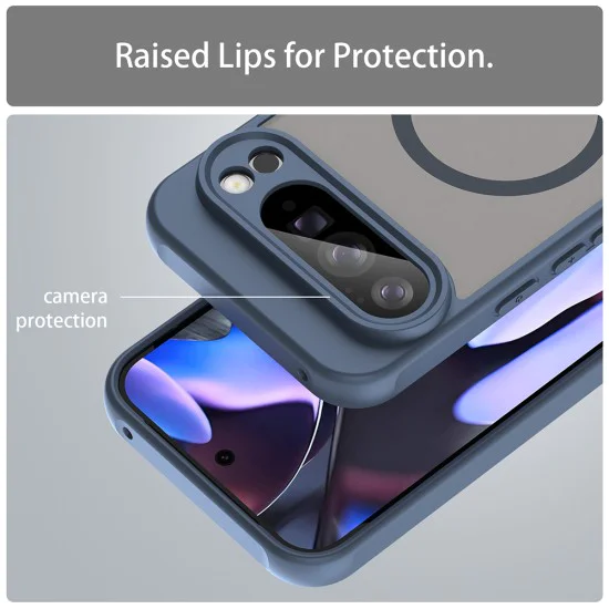 Калъф за Google Pixel 10 Pro XL - Techsuit - HaloFrost II MagSafe - Син