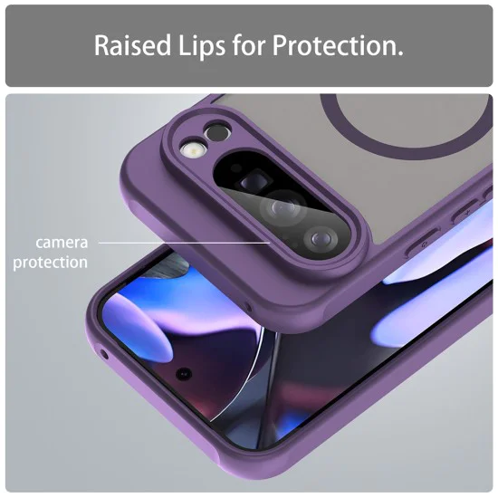 Калъф за Google Pixel 10 Pro XL - Techsuit - HaloFrost II MagSafe - Лилав