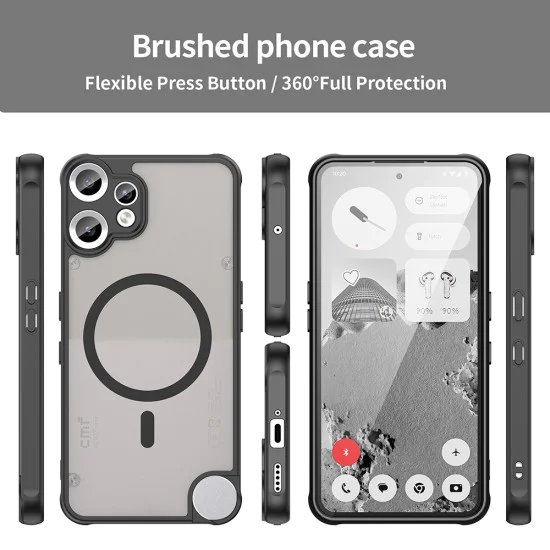Калъф за Nothing CMF Phone 2 Pro - HaloFrost II MagSafe - Черен