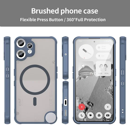 Калъф за нищо CMF Phone 2 Pro - HaloFrost II MagSafe - Тъмно Blue