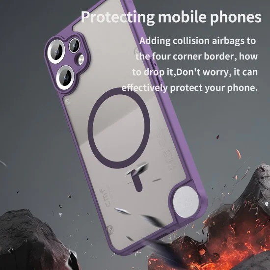 Калъф за нищо CMF Phone 2 Pro - HaloFrost II MagSafe - Лилав