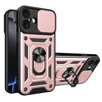 Калъф за iPhone 17 - Techsuit - CamShield Series - Розово Злато - Златист