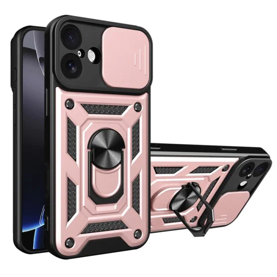Калъф за iPhone 17 - Techsuit - CamShield Series - Розово Злато - Златист