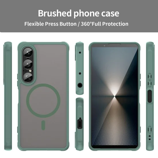 Калъф за Sony Xperia 1 VII - HaloFrost II MagSafe - Зелен