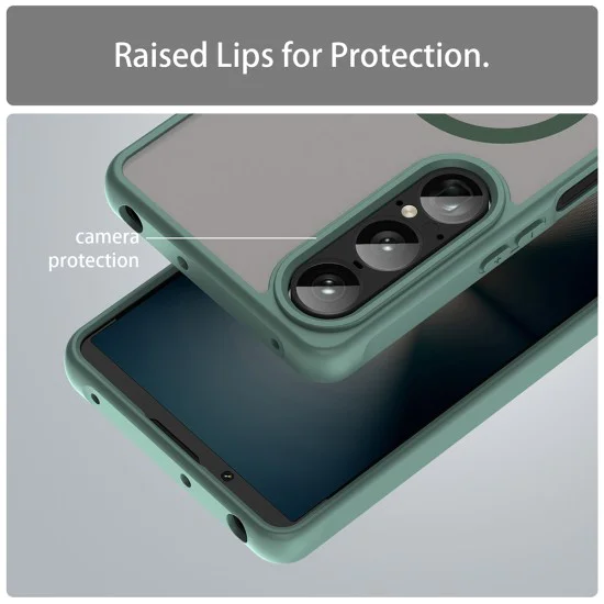 Калъф за Sony Xperia 1 VII - HaloFrost II MagSafe - Зелен