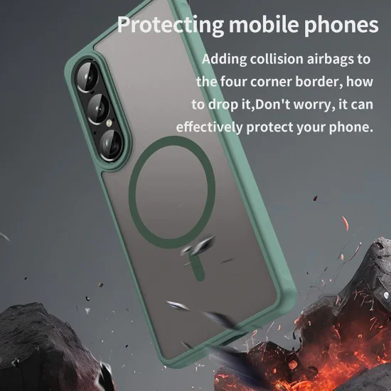 Калъф за Sony Xperia 1 VII - HaloFrost II MagSafe - Зелен