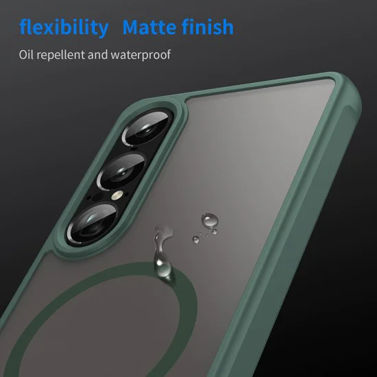 Калъф за Sony Xperia 1 VII - HaloFrost II MagSafe - Зелен