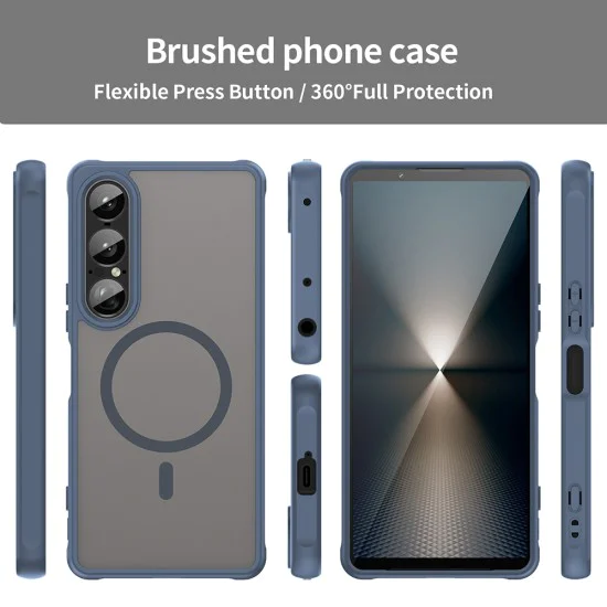 Калъф за Sony Xperia 1 VII - HaloFrost II MagSafe - Тъмно Blue