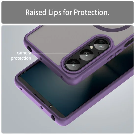 Калъф за Sony Xperia 1 VII - HaloFrost II MagSafe - Лилав
