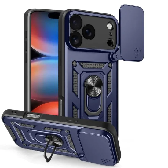 Калъф за iPhone 17 Pro - Techsuit - CamShield Series - Син