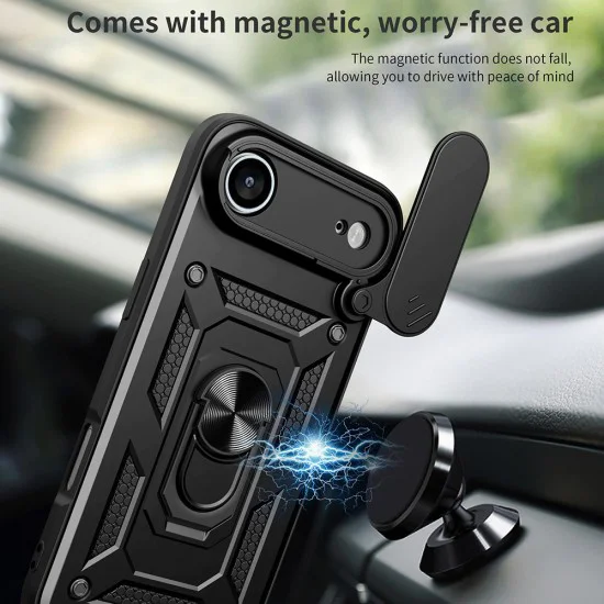 Калъф за iPhone 17 Air - Techsuit - CamShield Series - Черен