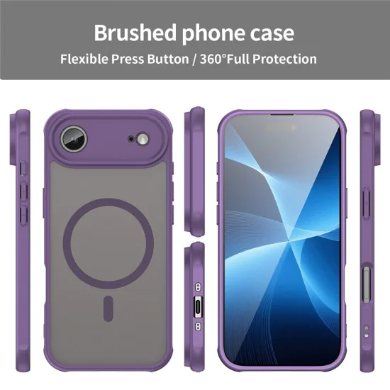 Калъф за iPhone 17 Air - HaloFrost II MagSafe - Лилав