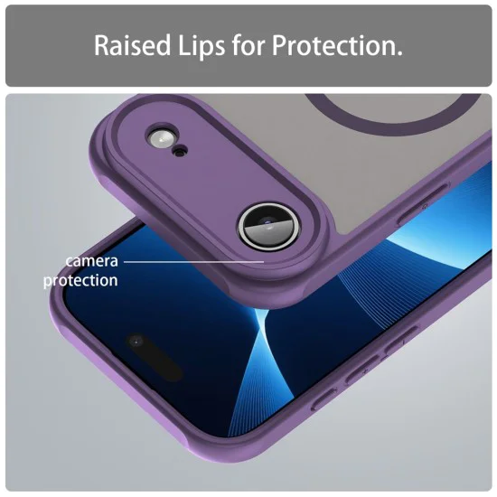 Калъф за iPhone 17 Air - HaloFrost II MagSafe - Лилав