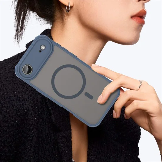 Калъф за iPhone 17 Air - HaloFrost II MagSafe - Navy Blue