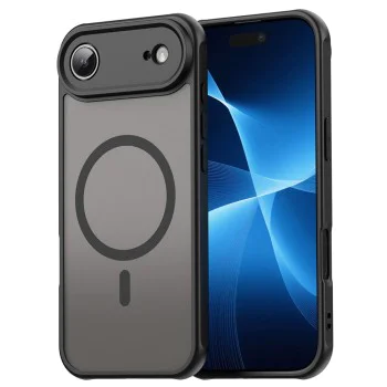 Калъф за iPhone 17 Air - HaloFrost II MagSafe - Черен