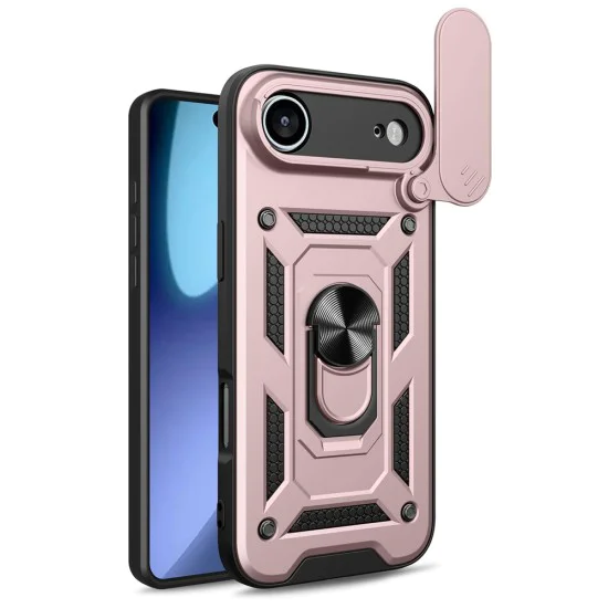 Калъф за iPhone 17 Air - Techsuit - CamShield Series - Розово Злато - Златист