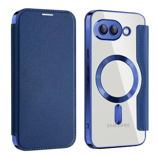 Кейс за Google Pixel 9a - SmartMag Book Case - Син