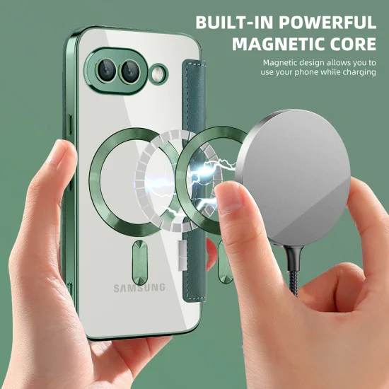 Калъф за Google Pixel 9a - SmartMag Book Case - Зелен