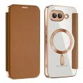 Калъф за Google Pixel 9a - SmartMag Book Case - Кафяв