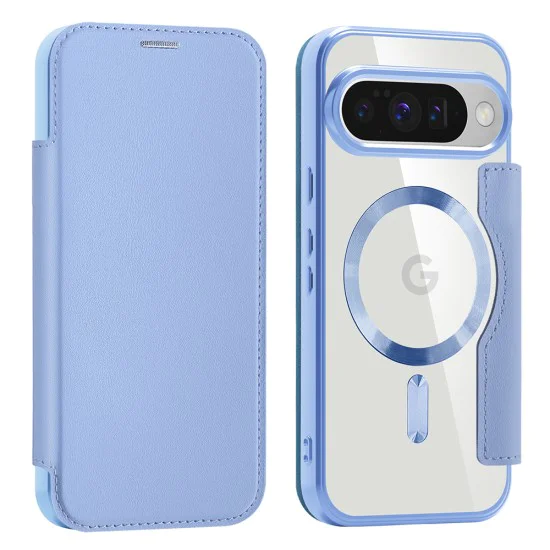 Калъф Камера за Google Pixel 10 / 10 Pro - SmartMag Book Case - Син