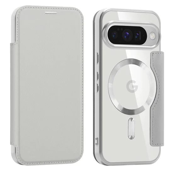 Калъф Камера за Google Pixel 10 / 10 Pro - SmartMag Book Case - Сив