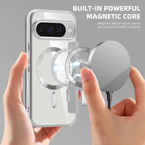 Калъф Камера за Google Pixel 10 / 10 Pro - SmartMag Book Case - Сив
