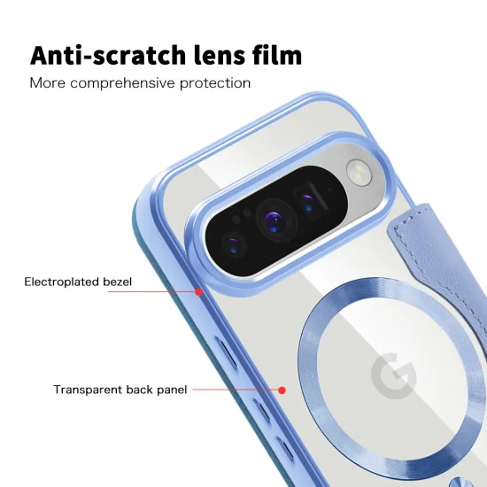 Калъф Камера за Google Pixel 10 Pro XL - SmartMag Book Case - Син