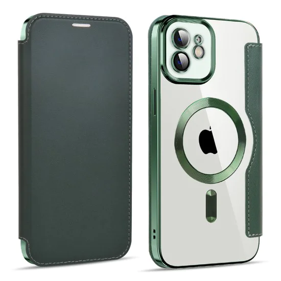 Калъф за iPhone 11 - SmartMag Book Case - Зелен