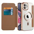 Калъф за iPhone 11 - SmartMag Book Case - Techsuit - Кафяв