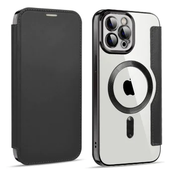 Калъф за iPhone 11 Pro Max - SmartMag Book Case - Черен