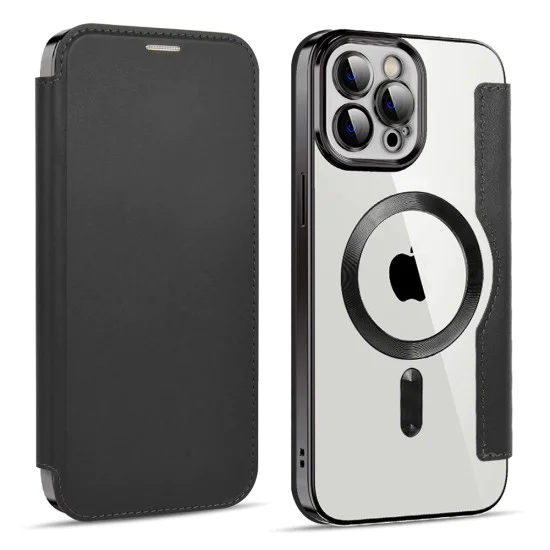 Калъф за iPhone 11 Pro Max - SmartMag Book Case - Черен