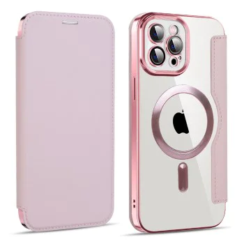 Калъф за iPhone 11 Pro Max - SmartMag Book Case - Розов