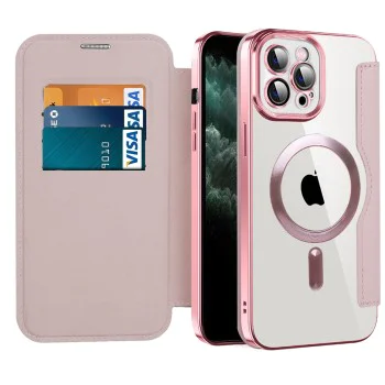 Калъф за iPhone 11 Pro Max - SmartMag Book Case - Розов