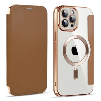 Калъф за iPhone 11 Pro Max - SmartMag Book Case - Кафяв