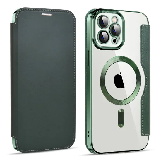 Калъф за iPhone 11 Pro Max - SmartMag Book Case - Зелен