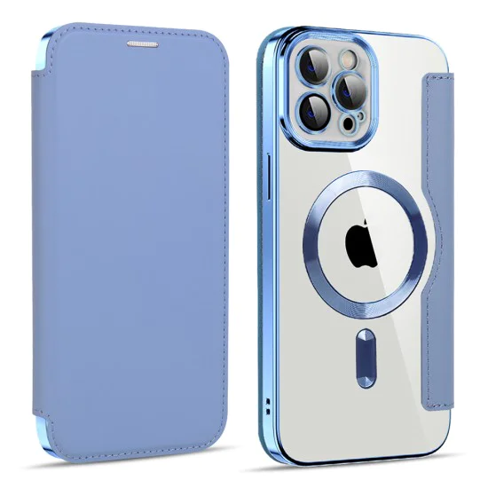 Калъф за iPhone 11 Pro Max - SmartMag Book Case - Светло Син