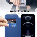 Калъф за iPhone 12 Pro Max - SmartMag Book Case - Син