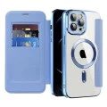 Калъф за iPhone 12 Pro Max - SmartMag Book Case - Светло Син
