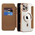Калъф за iPhone 12 Pro - SmartMag Book Case - Кафяв