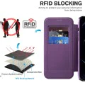 Калъф за iPhone 12 Pro - SmartMag Book Case - Лилав