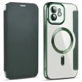 Калъф за iPhone 12 - SmartMag Book Case - Зелен