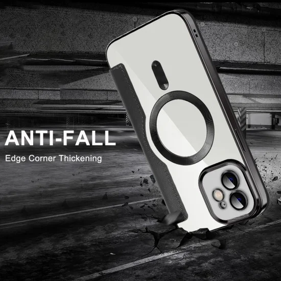 Калъф за iPhone 12 - SmartMag Book Case - Кафяв