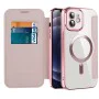 Калъф за iPhone 12 - SmartMag Book Case - Розов