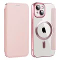 Калъф за iPhone 13 - SmartMag Book Case - Розов