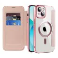Калъф за iPhone 13 - SmartMag Book Case - Розов