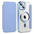 Калъф за iPhone 13 - SmartMag Book Case - Светло Син