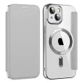 Калъф за iPhone 13 - SmartMag Book Case - Сив