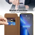Калъф за iPhone 13 Pro - SmartMag Book Case - Кафяв